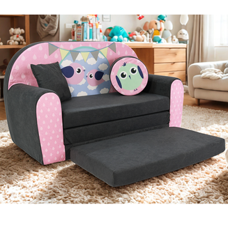 Dětská pohovka Bird Grey - 3