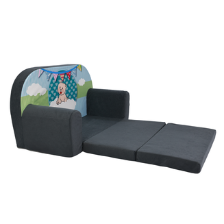 Dětská mini pohovka rozkládací Teddy Zelený - 3