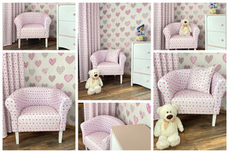 Tkanina mikrofaza motyw Różowe gwiazdki - 3