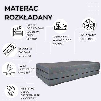 Turistická matrace 195×120×8 cm pro VW T4 – velikost XL - 2