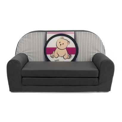 Dětská mini pohovka rozkládací – Teddy v pruzích