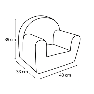 Pěnové dětské křesílko Mini s motivem hvězdiček - 4