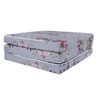 Turistická skládací matrace M 180x65x7 cm – Šedé Květiny - 4