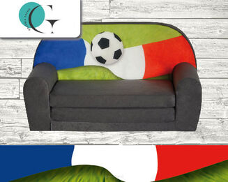 Dětská mini pohovka rozkládací  Francouzská vlajka - 2