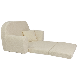 Dětská mini pohovka kulatá z látky Boucle - 5