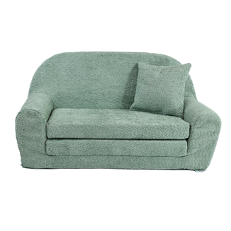 Dětská mini pohovka kulatá z látky Boucle - 11