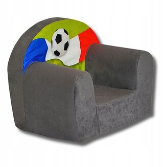 Pěnové dětské křesílko Mini s motivem francouzské vlajky - 2