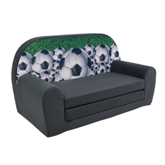 Dětská mini pohovka rozkládací- fotbalové míče - 2