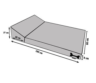 Pelíšek pro psa SKOS Everest XL 120×80×9 cm - 5