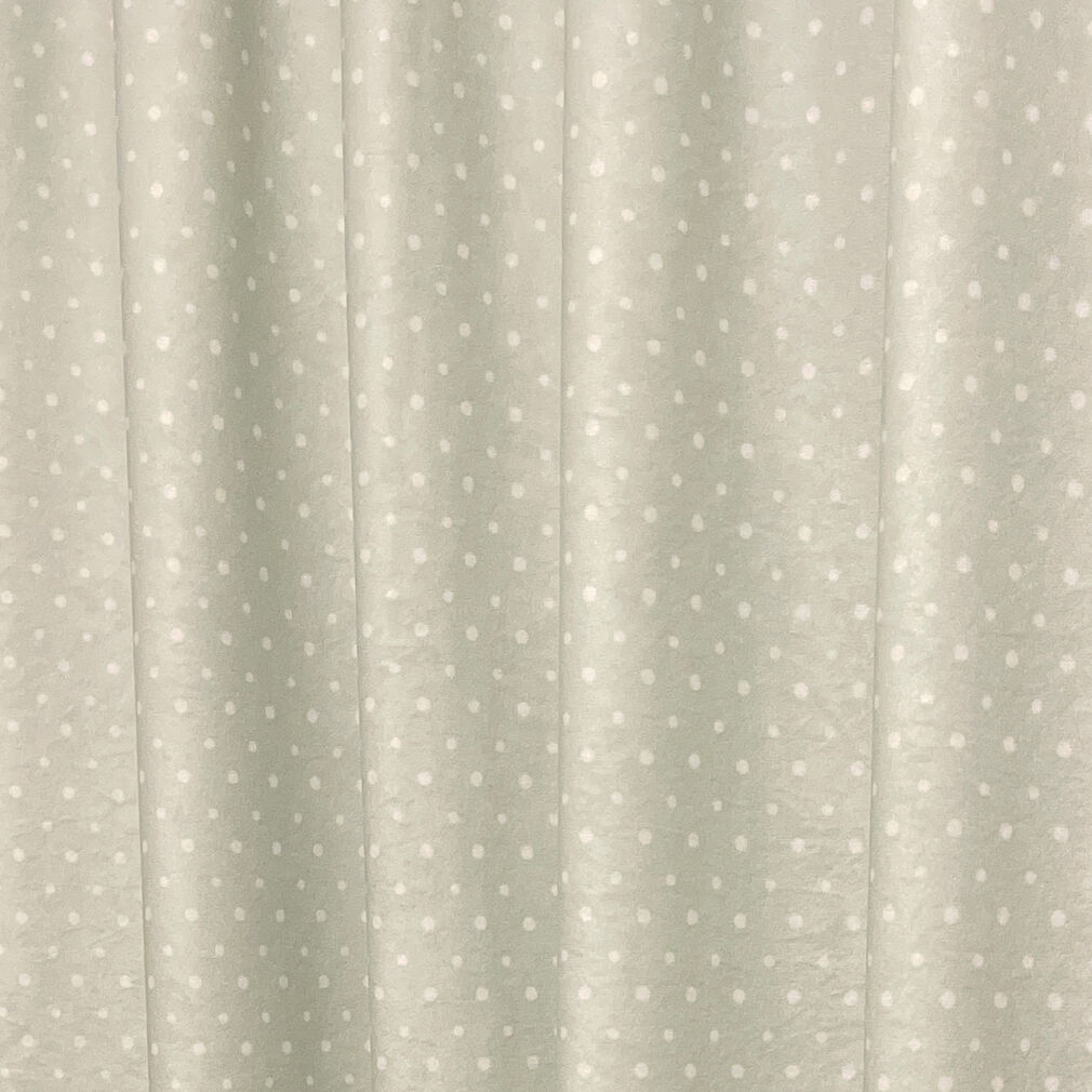 Tkanina mikrofaza motyw Zielona białe groszki