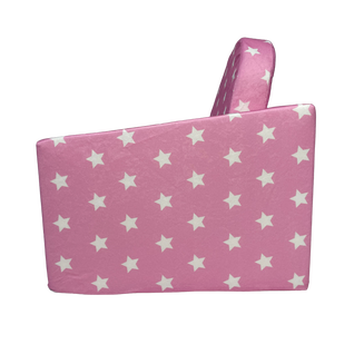 Fotelik dziecięcy rozkładany Różowy , gwiazdki białe - 3