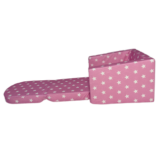 Fotelik dziecięcy rozkładany Różowy , gwiazdki białe - 2