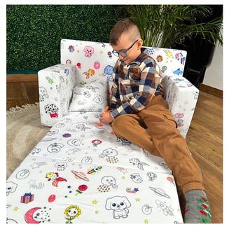 Dětská mini sedačka rozkládací – Kreslenka - 11