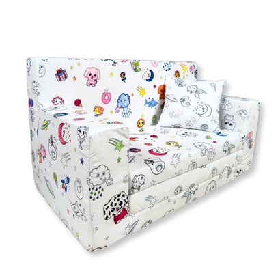 Dětská mini sedačka rozkládací – Kreslenka