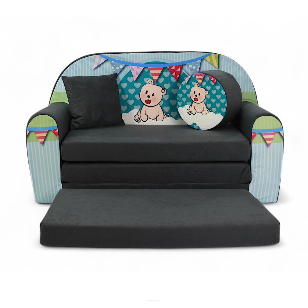 Dětská pohovka Teddy Zelená