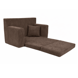 Rozkládací dětská pohovka Mini z manšestru - 40