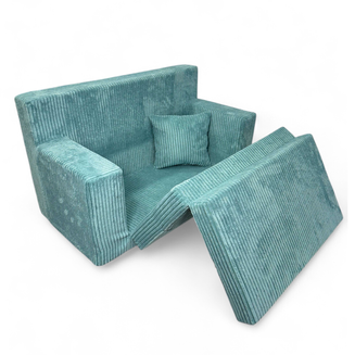 Rozkládací dětská pohovka Mini z manšestru - 16