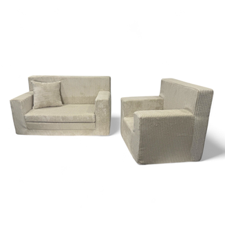 Rozkládací dětská pohovka Mini z manšestru - 8