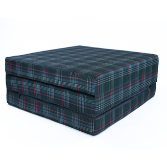 Matrace VW GTI – M 180x65x7 cm Šedá kostka s červeným akcentem Turistická Skládací - 5