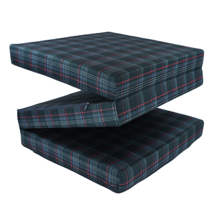 Matrace VW GTI – M 180x65x7 cm Šedá kostka s červeným akcentem Turistická Skládací - 6