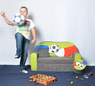 Dětská pohovka s francouzskou vlajkou - 4