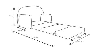 Dětská pohovka s francouzskou vlajkou - 6