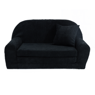 Dětská mini pohovka kulatá z manšestru - 16