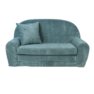 Dětská mini pohovka kulatá z manšestru - 8