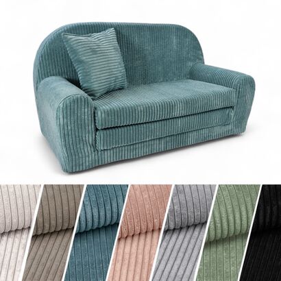 Dětská mini pohovka kulatá z manšestru