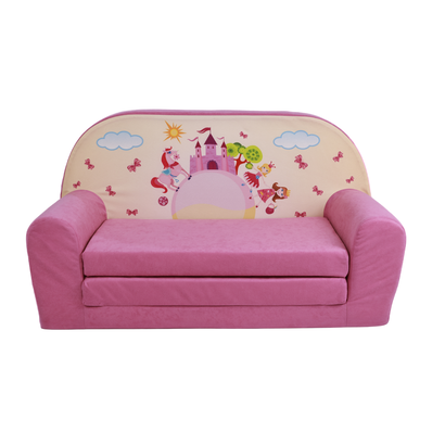 Dětská mini pohovka rozkládací - Růžový zámek