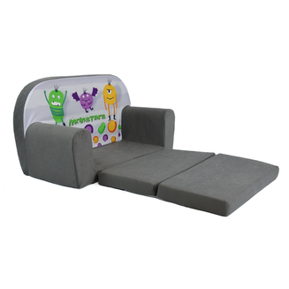 Dětská mini pohovka rozkládací - monsters - 3