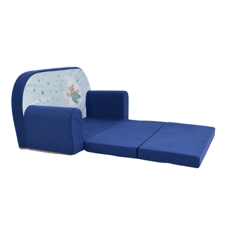 Dětská mini pohovka rozkládací – modrý medvídek - 3