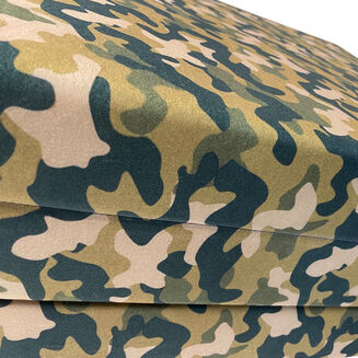 Turistická matrace 195×80×9 cm – žlutý vzor moro, velikost L - 4