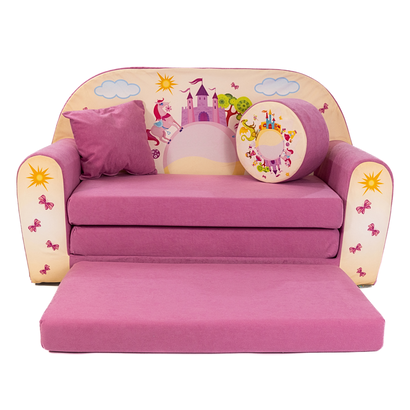 Dětská rozkládací pohovka Růžový Zámek