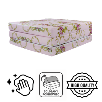 Materac Kwiaty różowe XM 195x60x9cm - 6